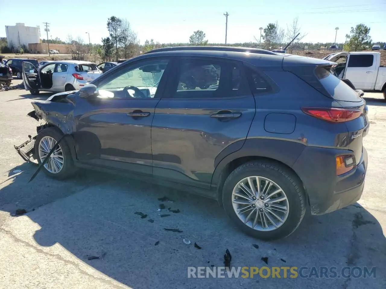 2 Photograph of a damaged car KM8K22AA2LU554316 HYUNDAI KONA 2020