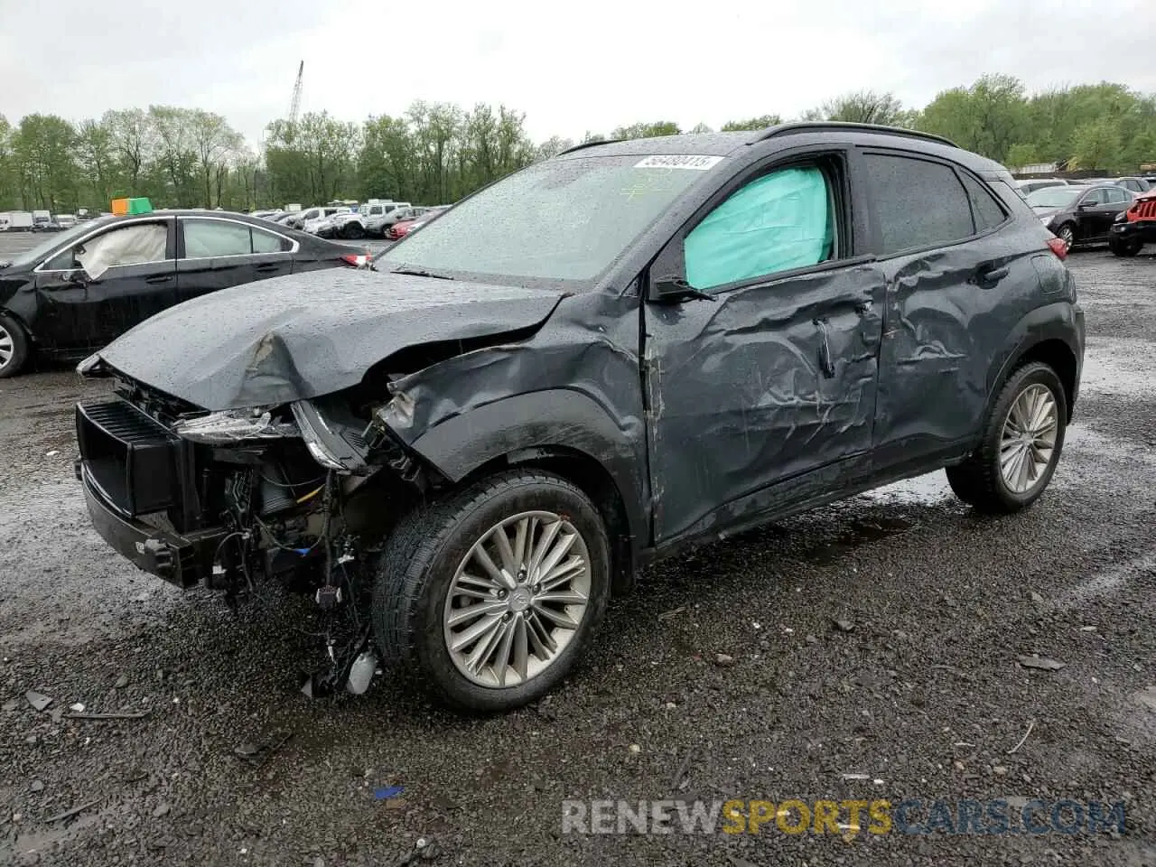 1 Photograph of a damaged car KM8K22AA5LU460124 HYUNDAI KONA 2020