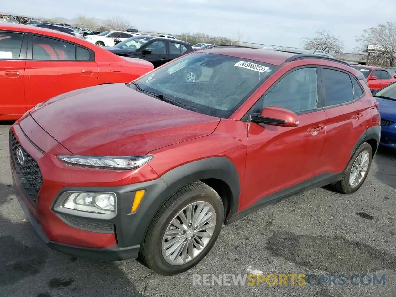 1 Photograph of a damaged car KM8K22AA5LU480681 HYUNDAI KONA 2020