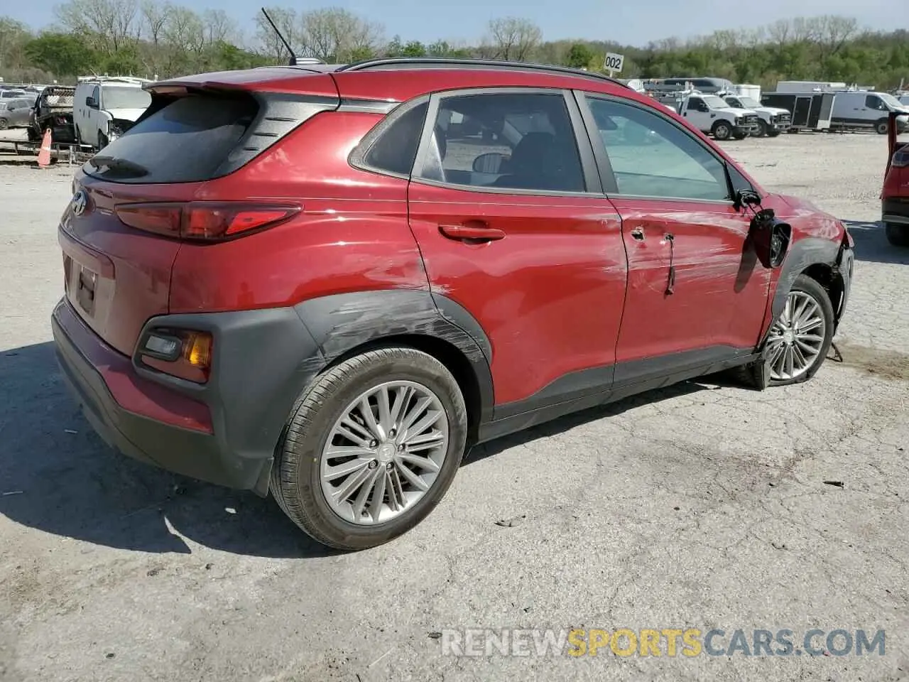 3 Photograph of a damaged car KM8K22AA5LU580912 HYUNDAI KONA 2020