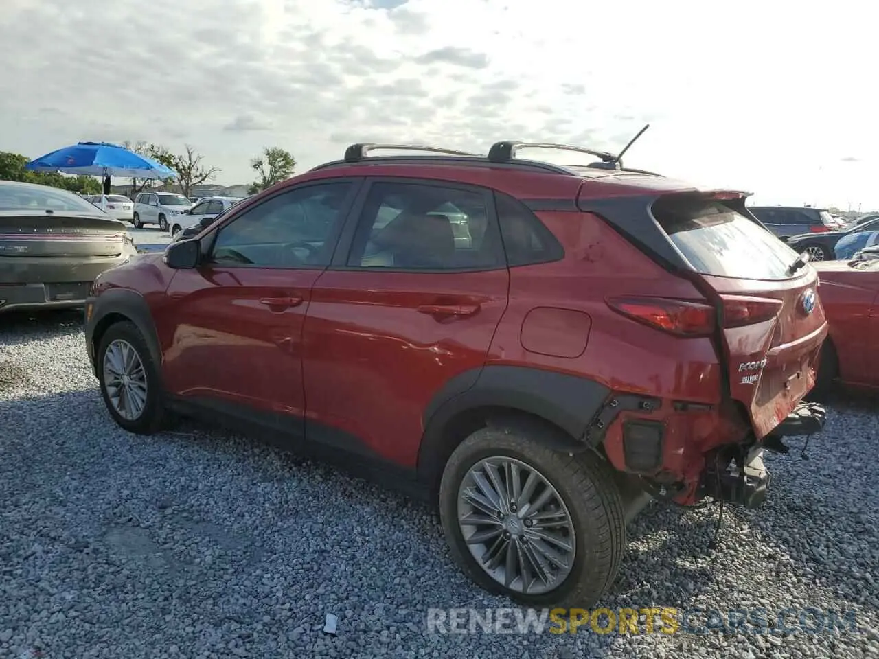 2 Photograph of a damaged car KM8K22AA6LU409554 HYUNDAI KONA 2020