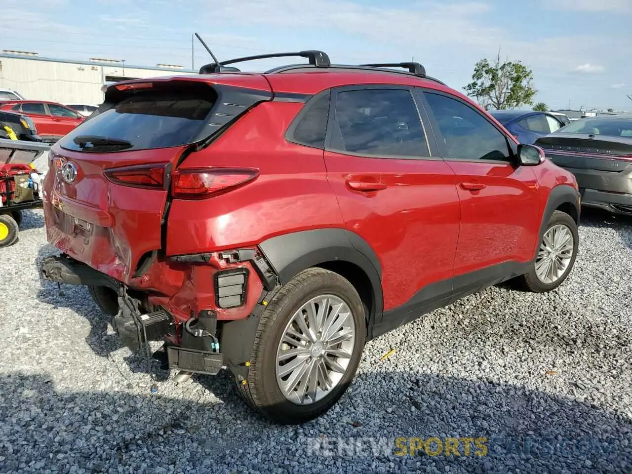3 Photograph of a damaged car KM8K22AA6LU409554 HYUNDAI KONA 2020
