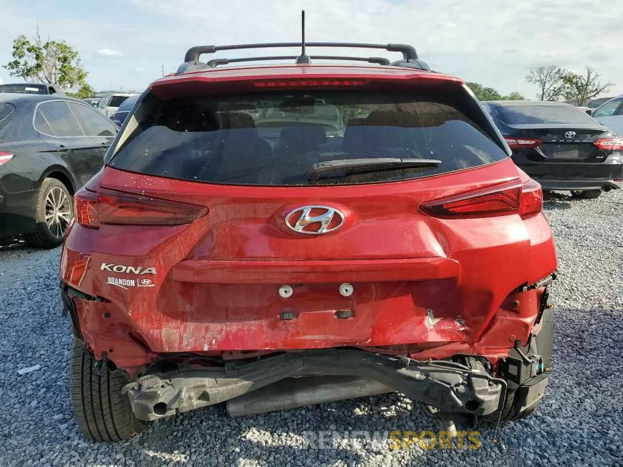 6 Photograph of a damaged car KM8K22AA6LU409554 HYUNDAI KONA 2020