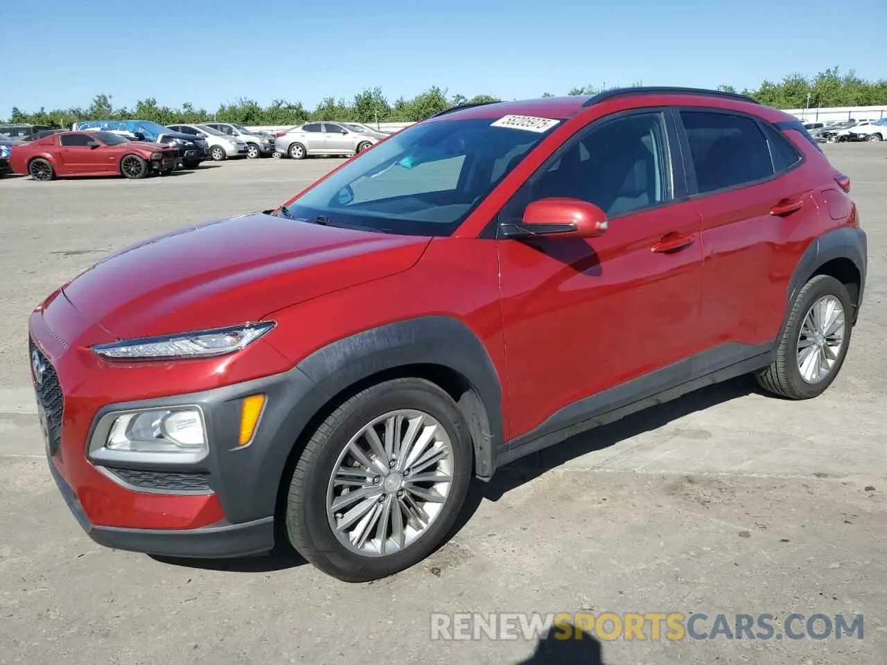 1 Photograph of a damaged car KM8K22AAXLU413686 HYUNDAI KONA 2020