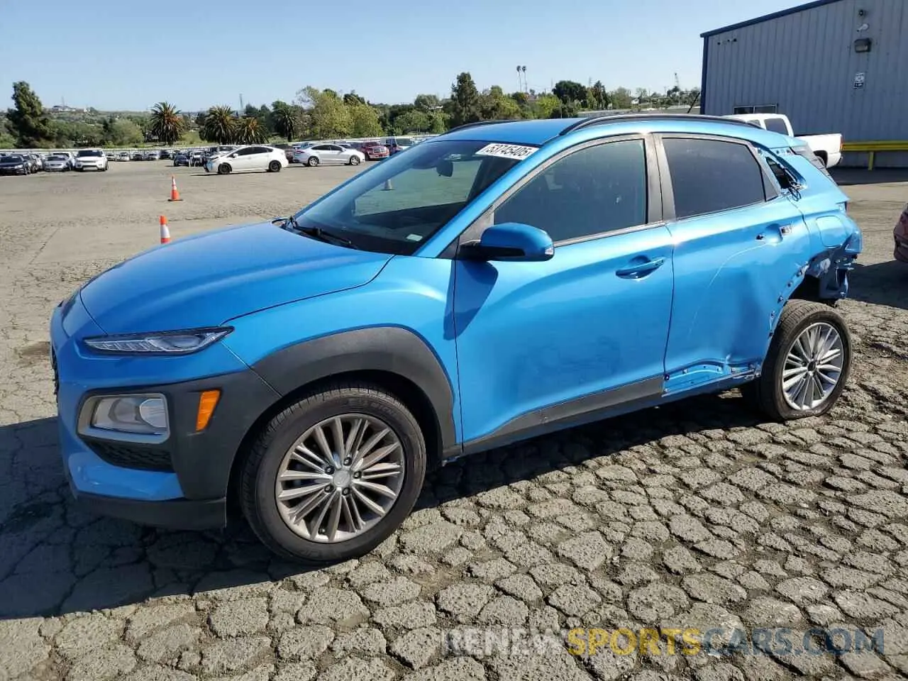 1 Photograph of a damaged car KM8K22AAXLU496164 HYUNDAI KONA 2020
