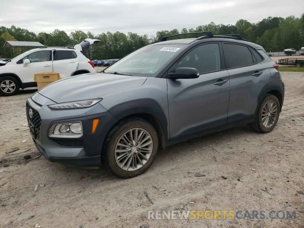 1 Photograph of a damaged car KM8K22AAXLU513058 HYUNDAI KONA 2020