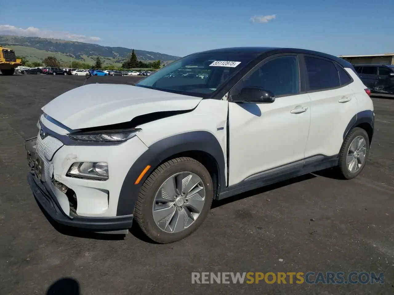 1 Photograph of a damaged car KM8K23AG0LU063415 HYUNDAI KONA 2020