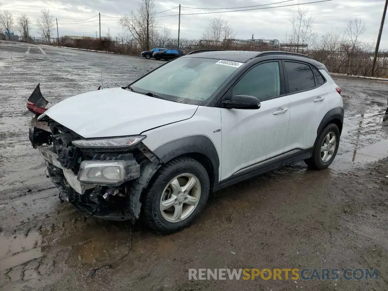 1 Photograph of a damaged car KM8K23AG6LU067517 HYUNDAI KONA 2020