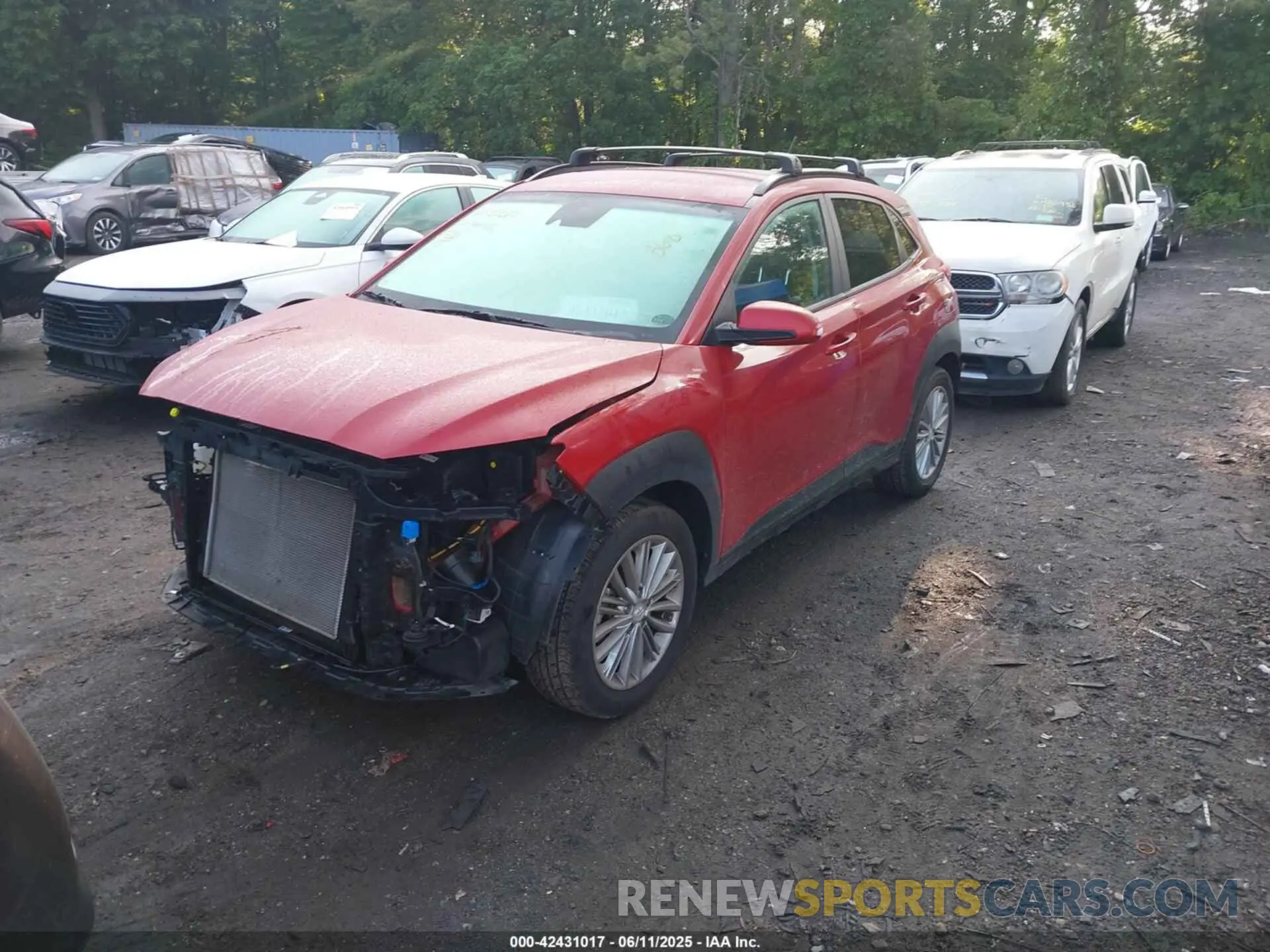 2 Photograph of a damaged car KM8K2CAA0LU477774 HYUNDAI KONA 2020