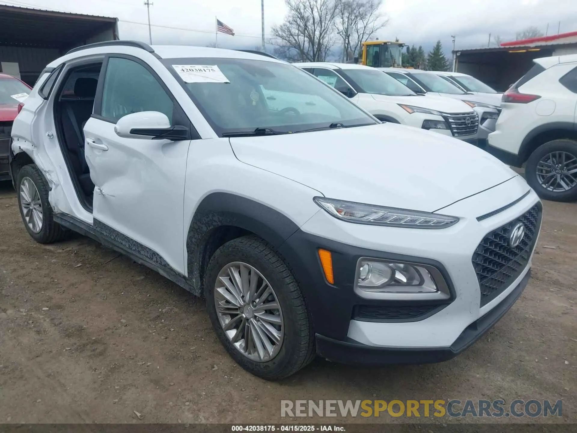 1 Photograph of a damaged car KM8K2CAA0LU569113 HYUNDAI KONA 2020