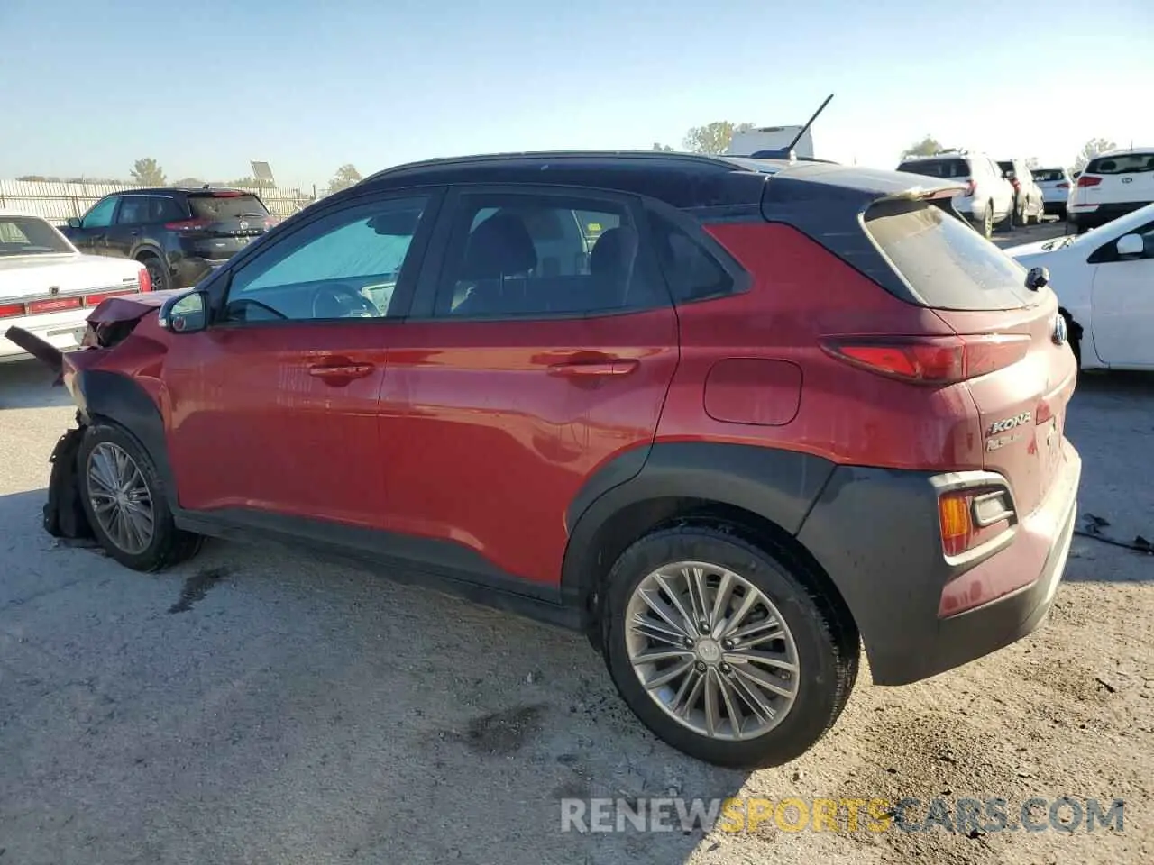2 Photograph of a damaged car KM8K2CAA0LU583223 HYUNDAI KONA 2020