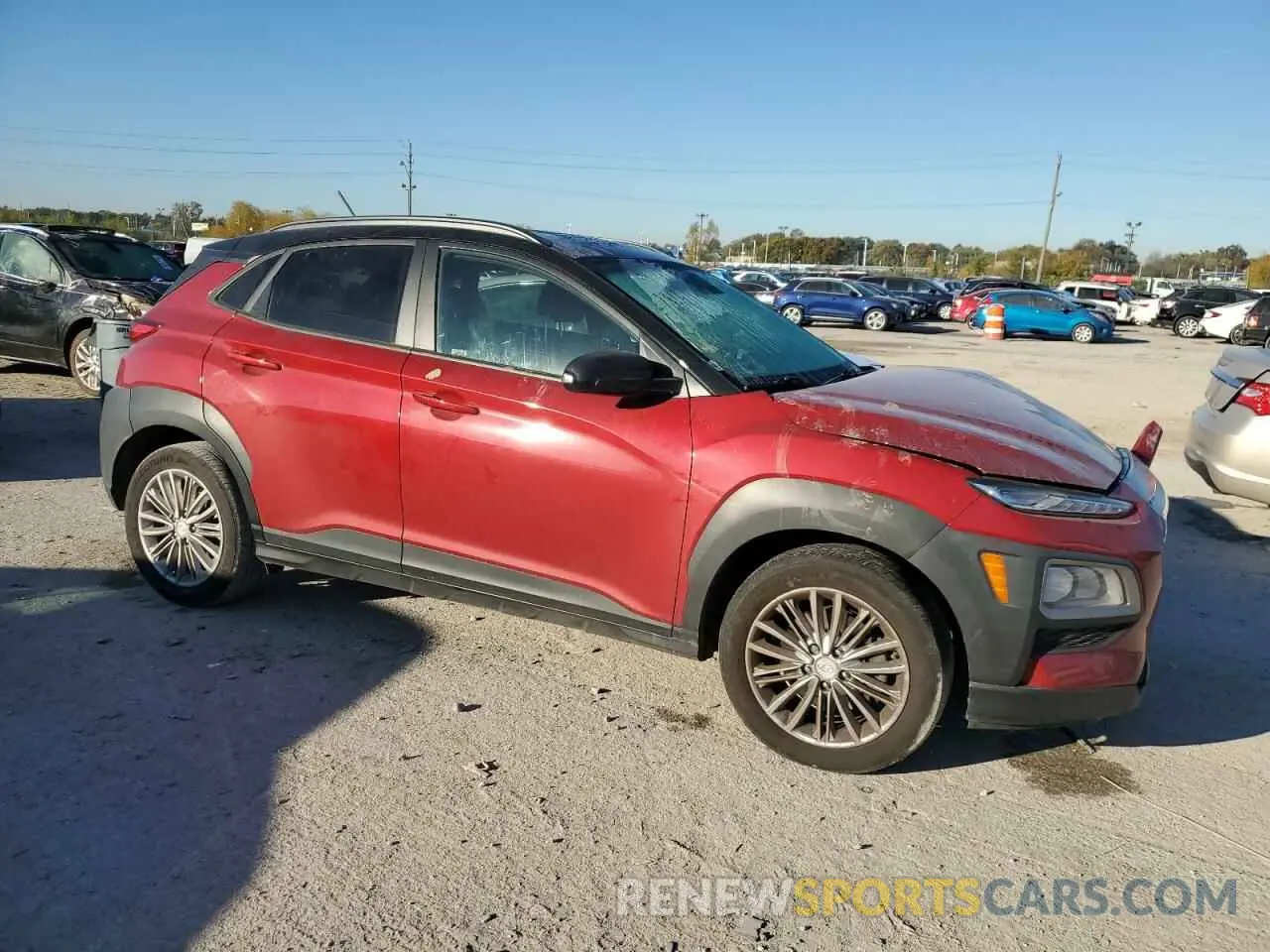 4 Photograph of a damaged car KM8K2CAA0LU583223 HYUNDAI KONA 2020