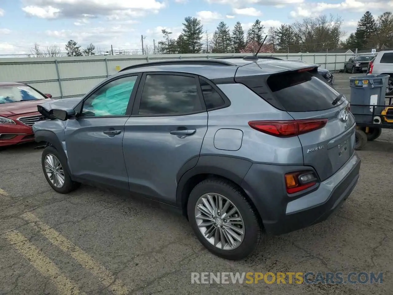 2 Photograph of a damaged car KM8K2CAA2LU532631 HYUNDAI KONA 2020