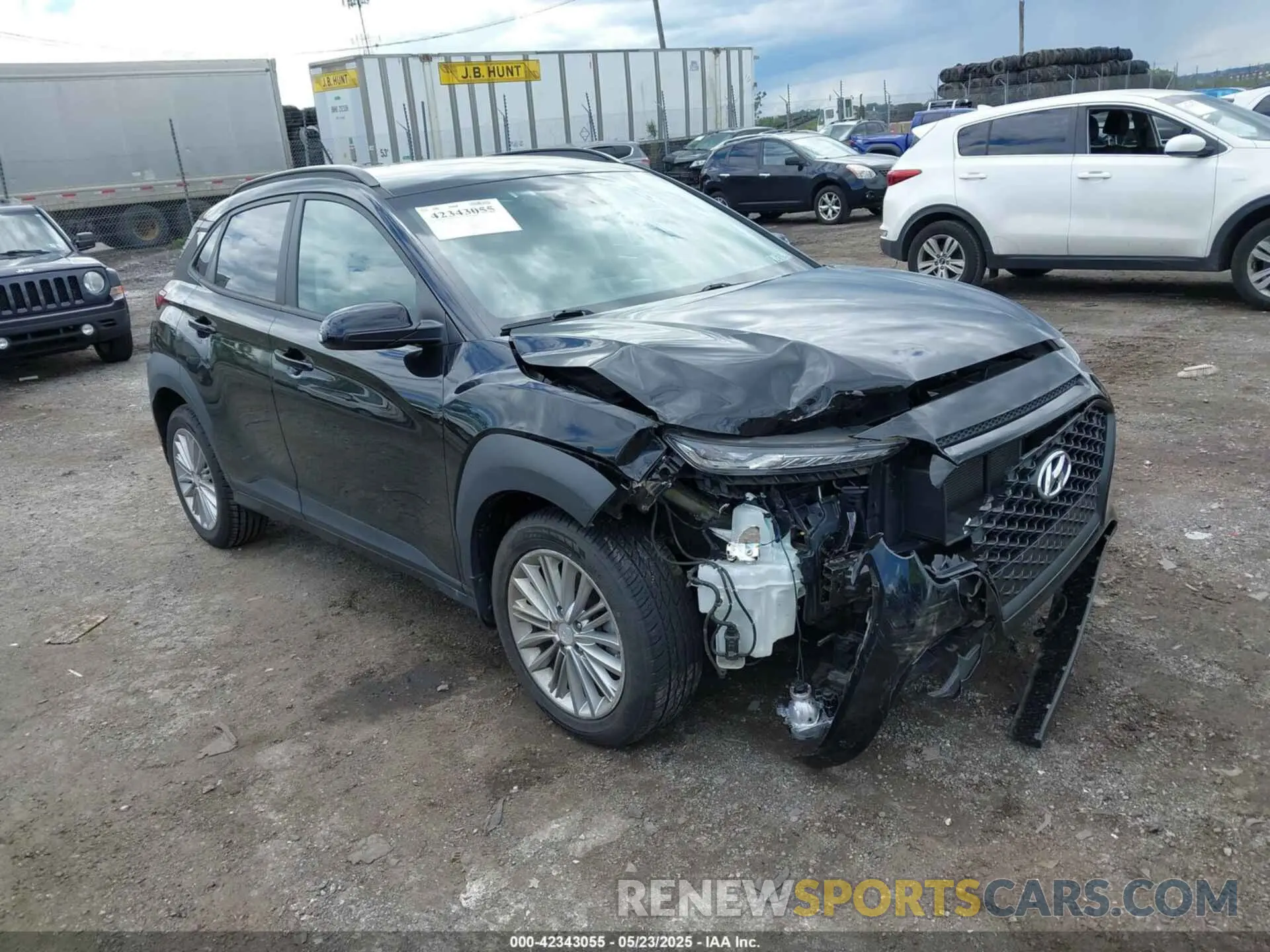 1 Photograph of a damaged car KM8K2CAA3LU471256 HYUNDAI KONA 2020