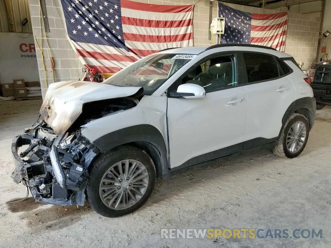 1 Photograph of a damaged car KM8K2CAA3LU504188 HYUNDAI KONA 2020