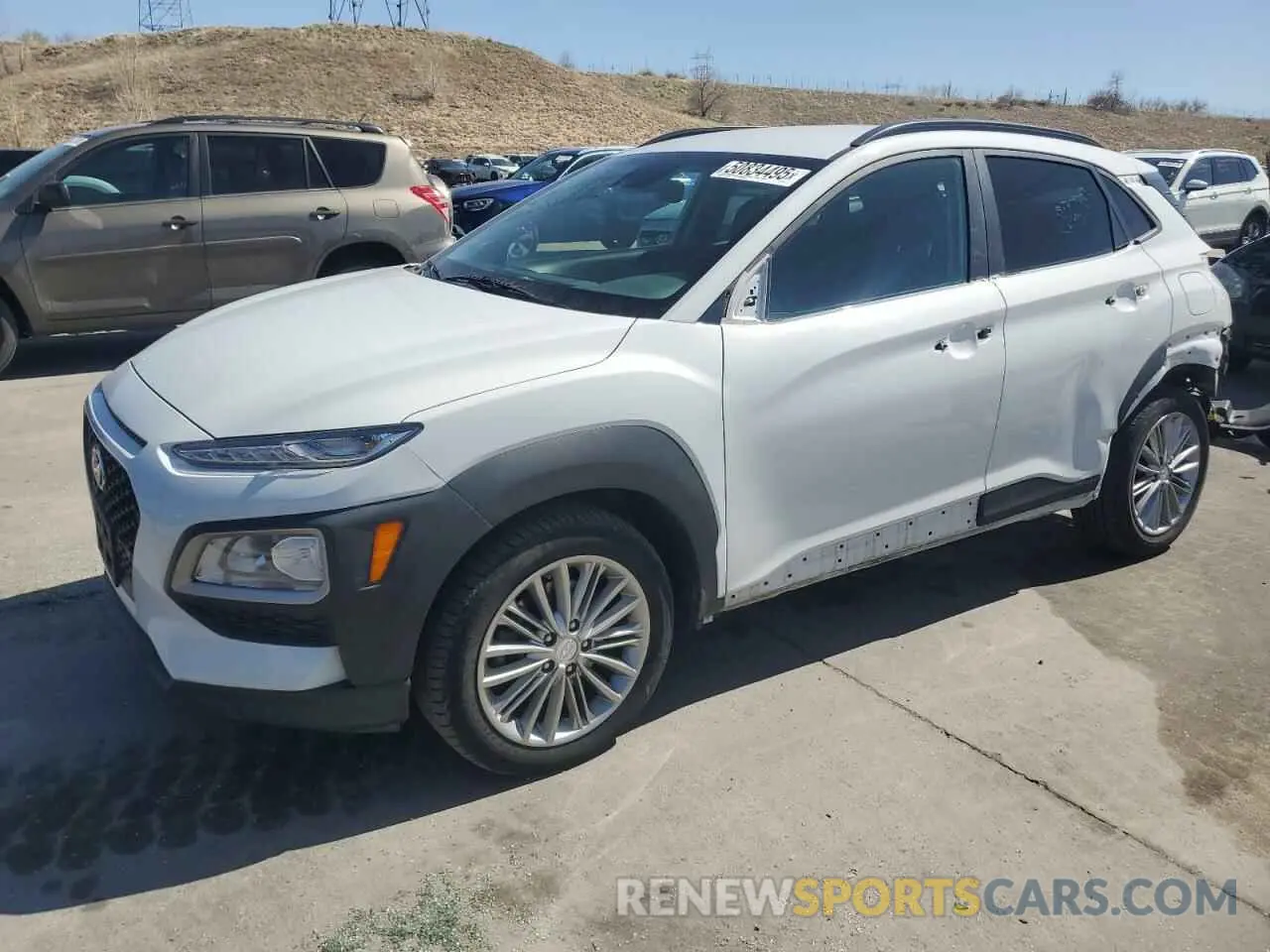 1 Photograph of a damaged car KM8K2CAA5LU399086 HYUNDAI KONA 2020