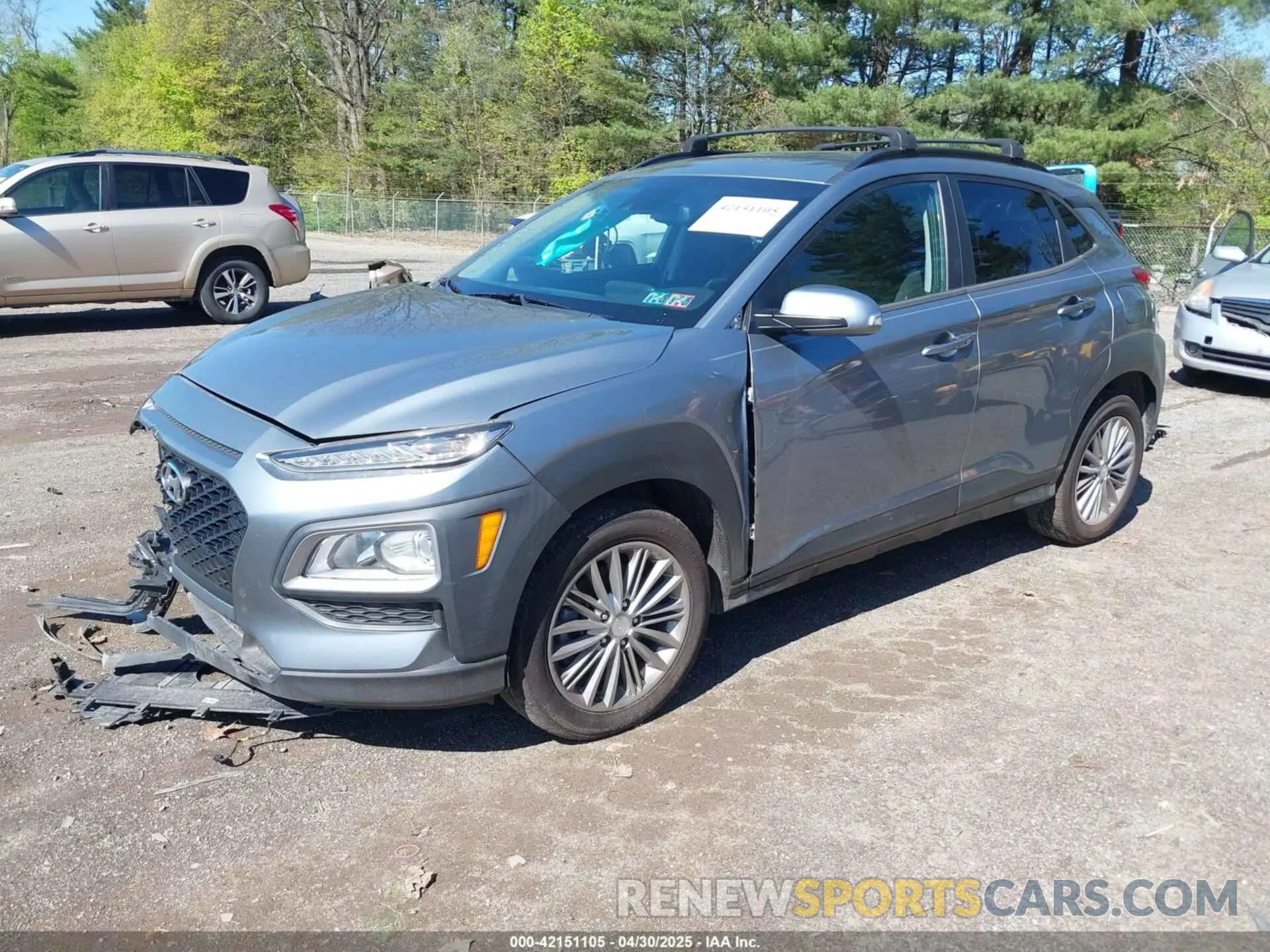 2 Photograph of a damaged car KM8K2CAA5LU571729 HYUNDAI KONA 2020