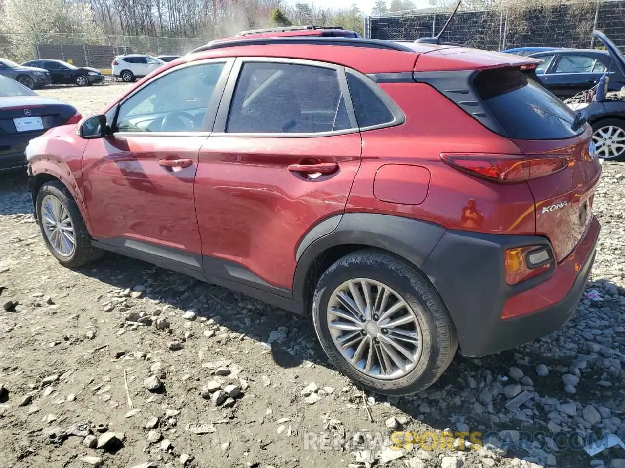 2 Photograph of a damaged car KM8K2CAA7LU555628 HYUNDAI KONA 2020