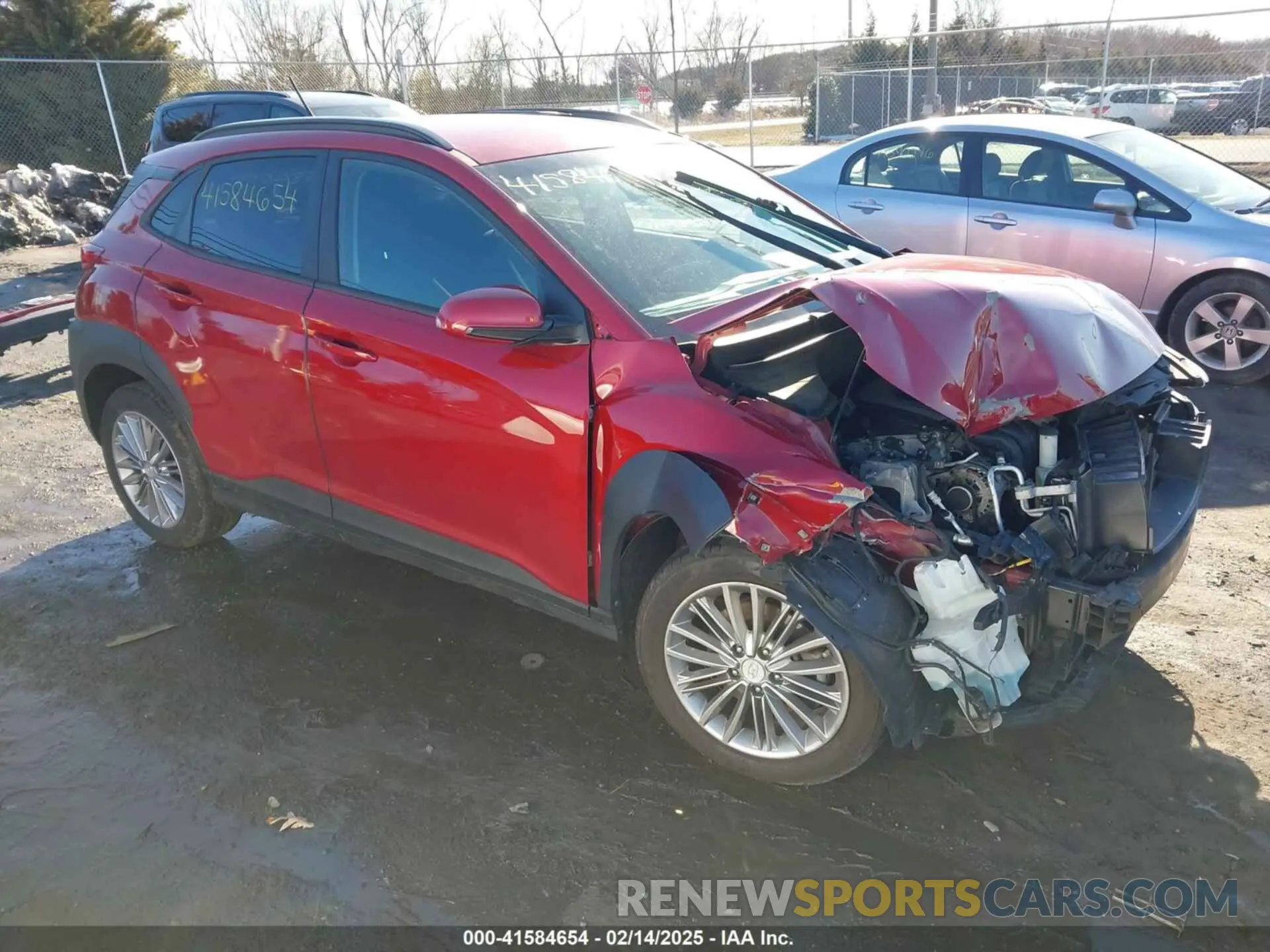 1 Photograph of a damaged car KM8K2CAA8LU528292 HYUNDAI KONA 2020