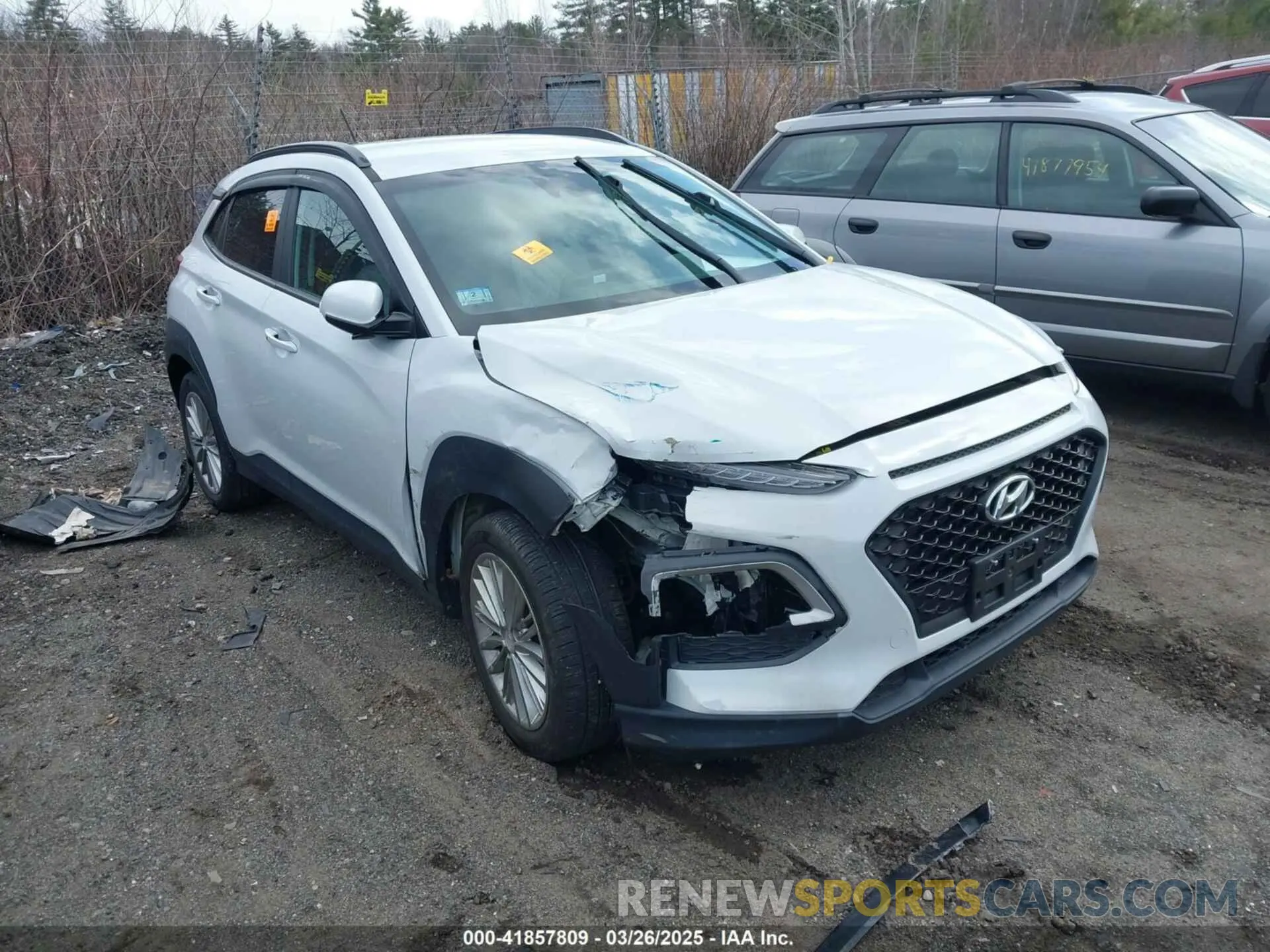 1 Photograph of a damaged car KM8K2CAA8LU547196 HYUNDAI KONA 2020