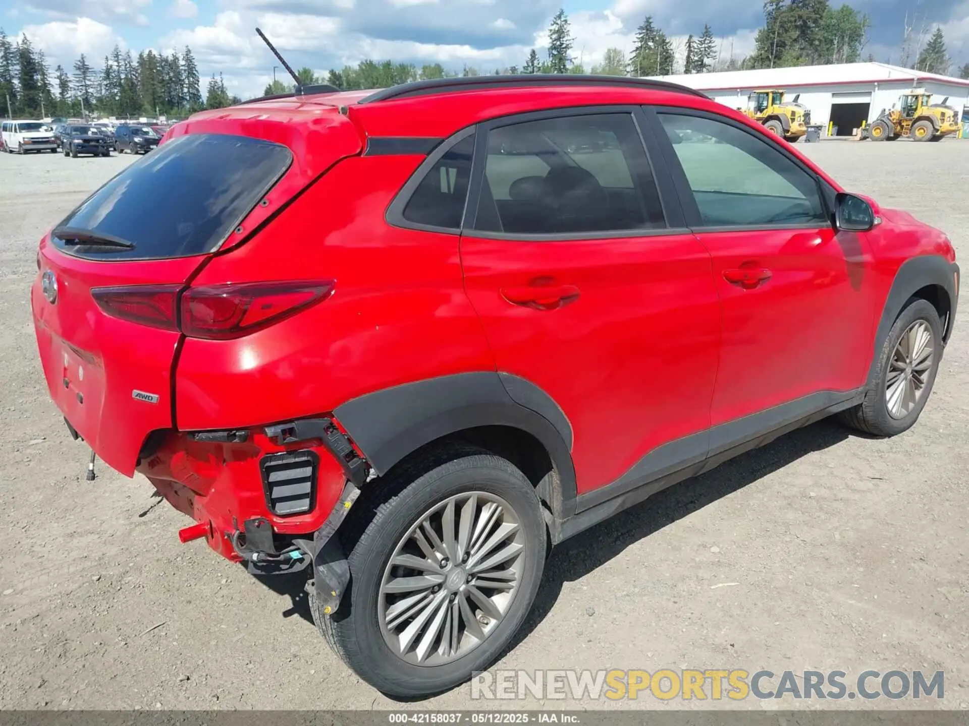 4 Photograph of a damaged car KM8K2CAA9LU398443 HYUNDAI KONA 2020