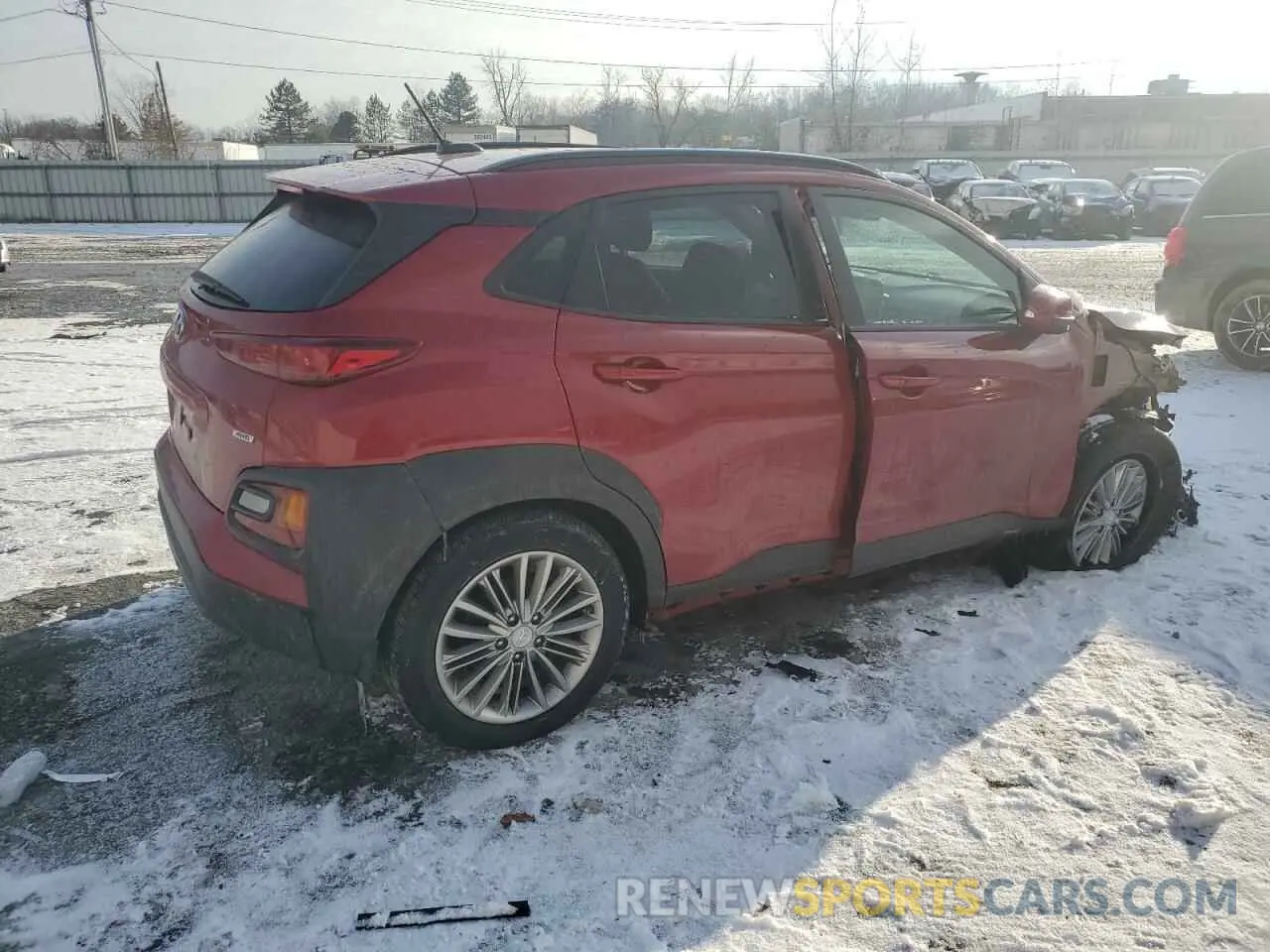 3 Photograph of a damaged car KM8K2CAA9LU588534 HYUNDAI KONA 2020