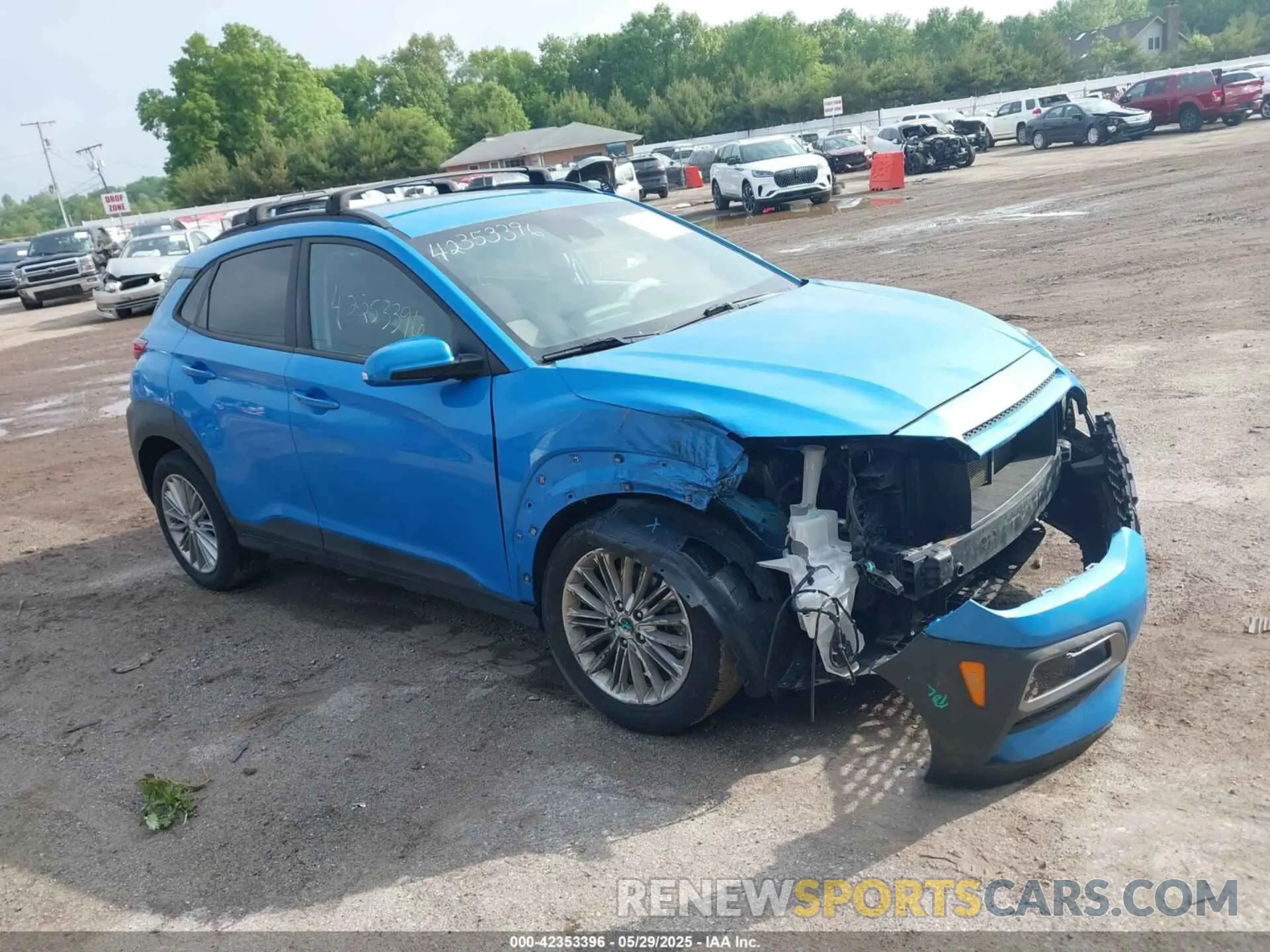 1 Photograph of a damaged car KM8K2CAAXLU473764 HYUNDAI KONA 2020