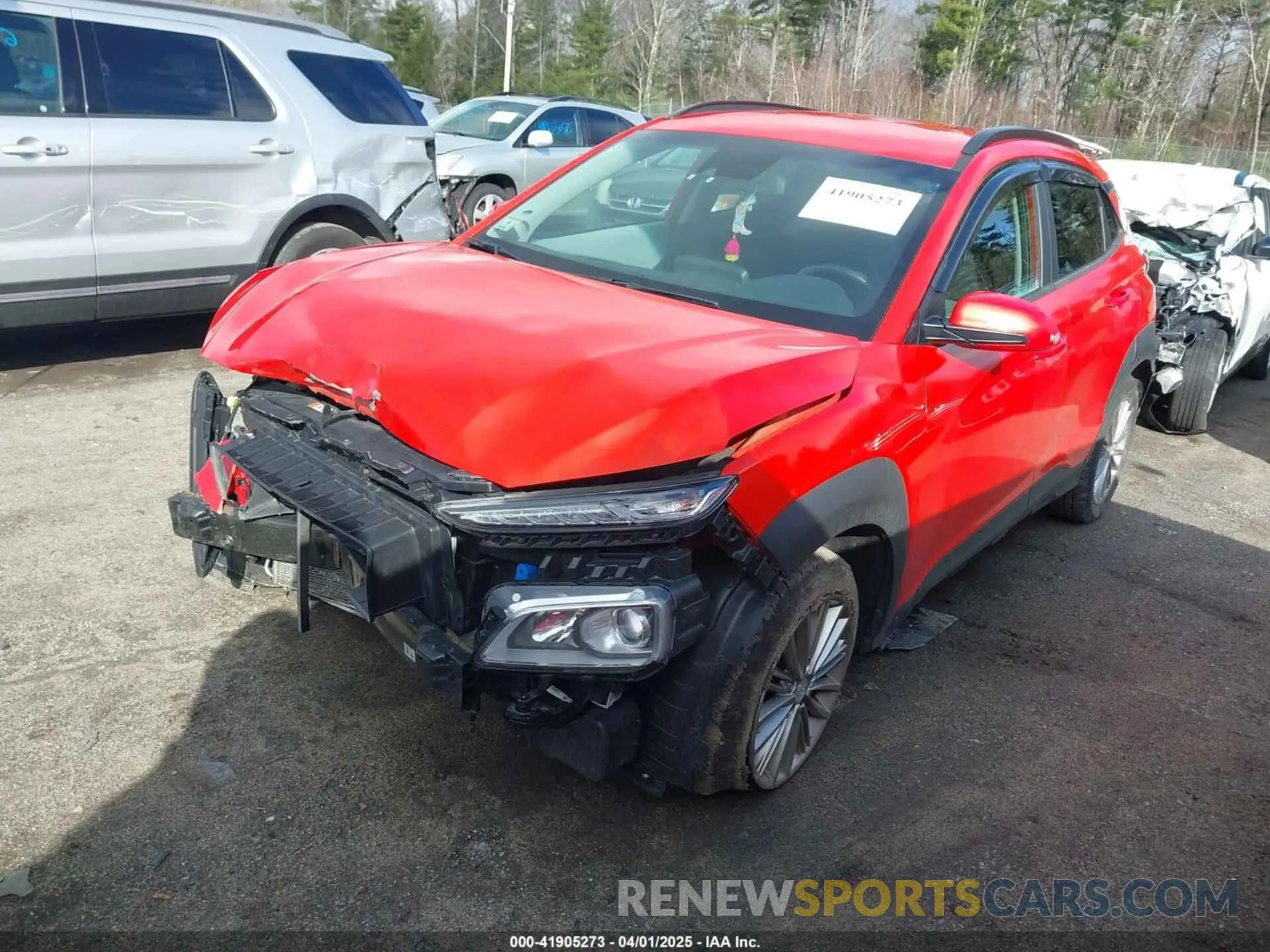2 Photograph of a damaged car KM8K2CAAXLU574383 HYUNDAI KONA 2020