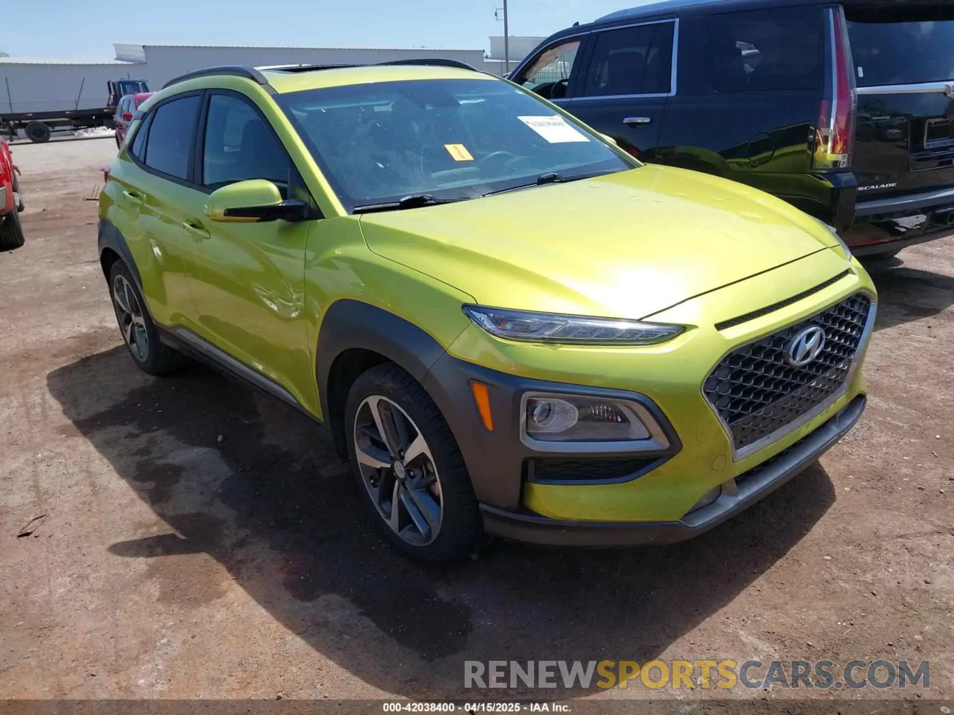 1 Photograph of a damaged car KM8K33A51LU556628 HYUNDAI KONA 2020