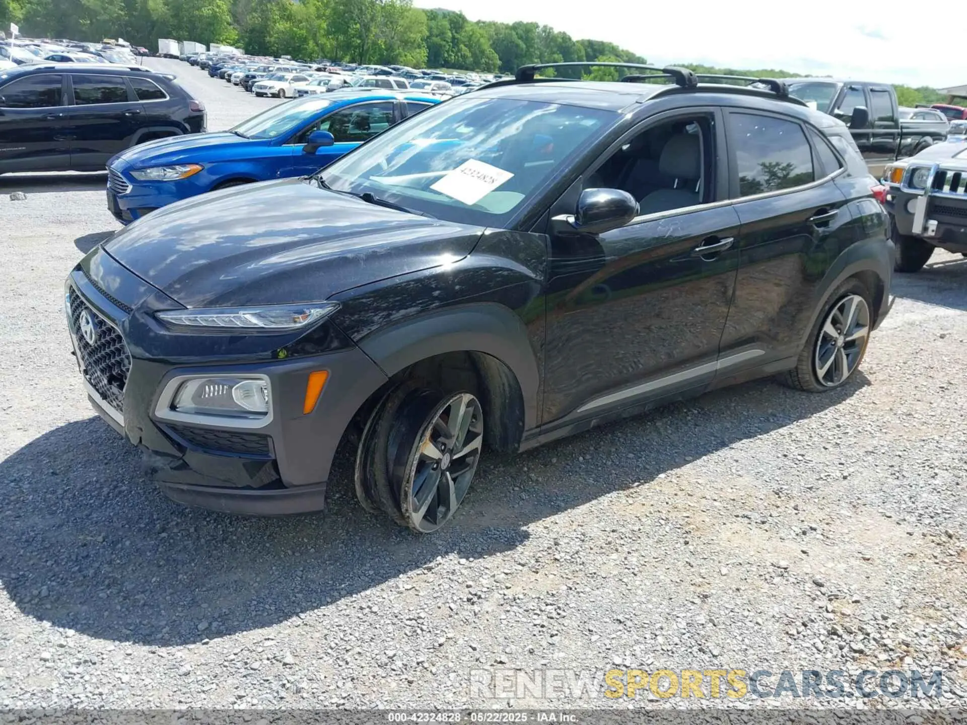 2 Photograph of a damaged car KM8K33A52LU591422 HYUNDAI KONA 2020