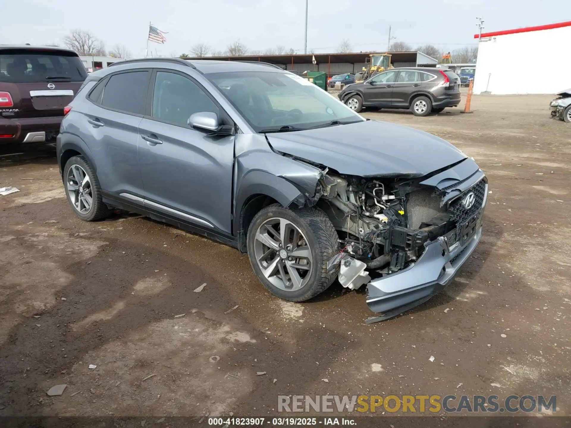 1 Photograph of a damaged car KM8K33A53LU398258 HYUNDAI KONA 2020