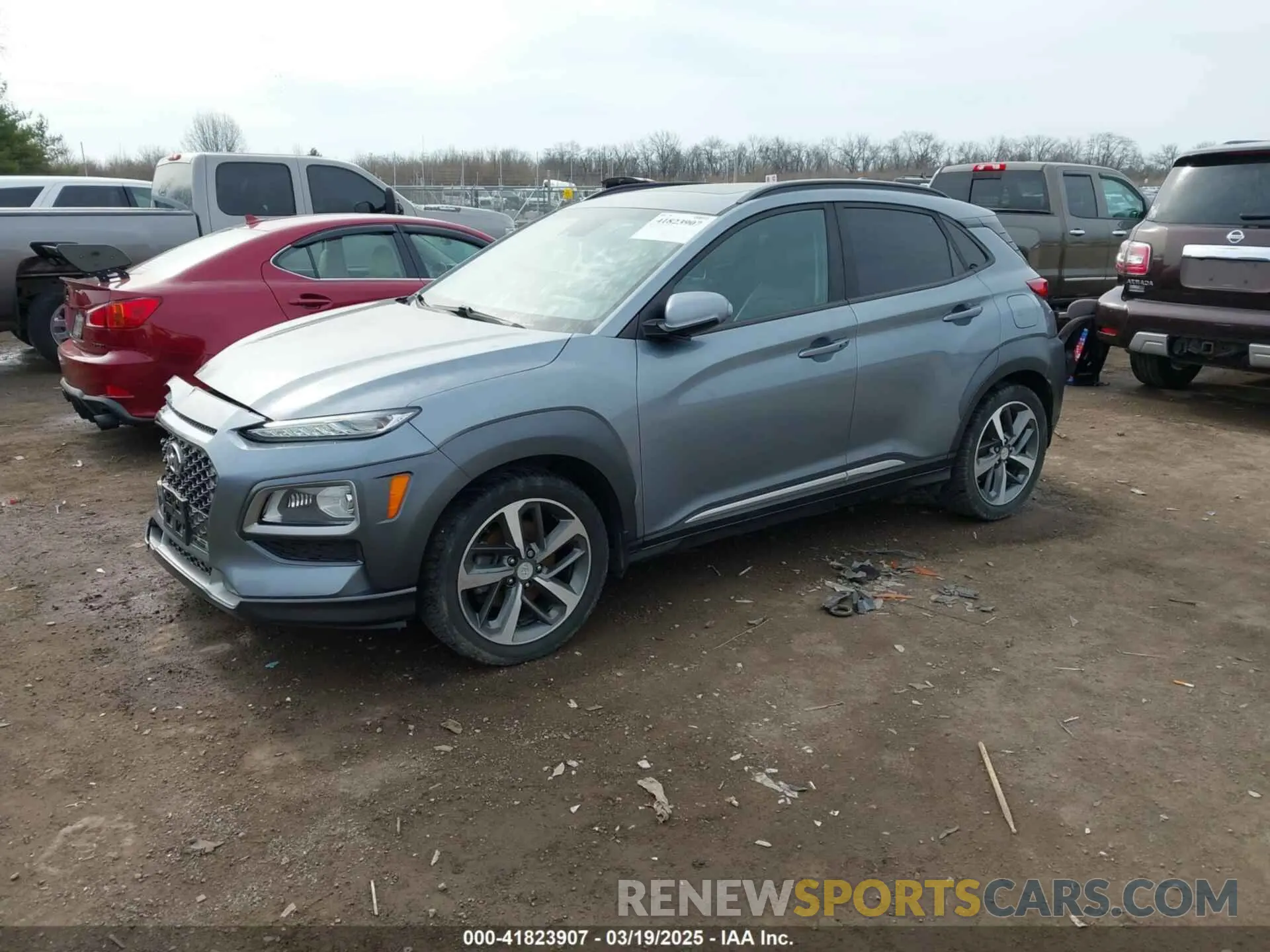 2 Photograph of a damaged car KM8K33A53LU398258 HYUNDAI KONA 2020