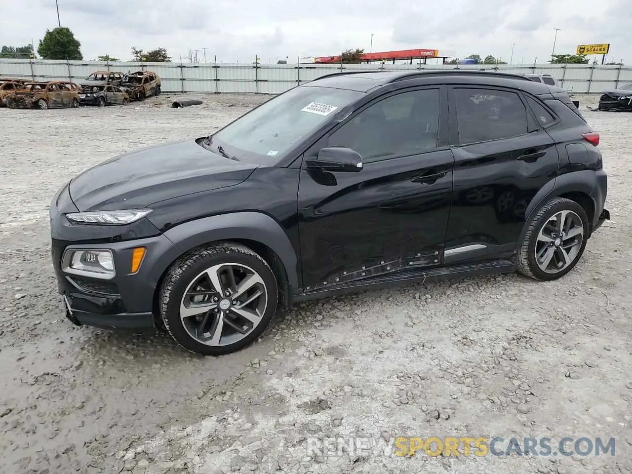 1 Photograph of a damaged car KM8K33A53LU488218 HYUNDAI KONA 2020