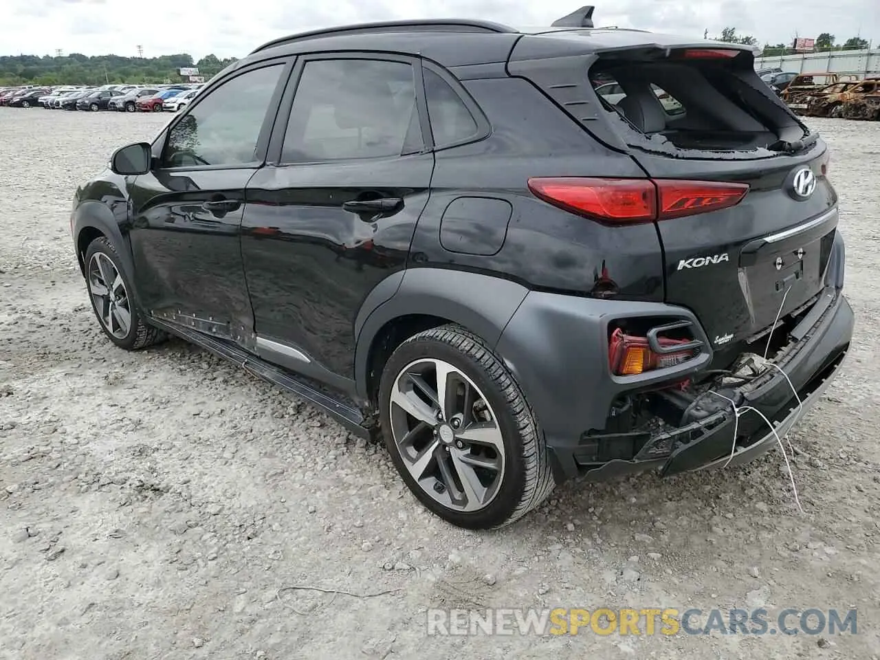 2 Photograph of a damaged car KM8K33A53LU488218 HYUNDAI KONA 2020