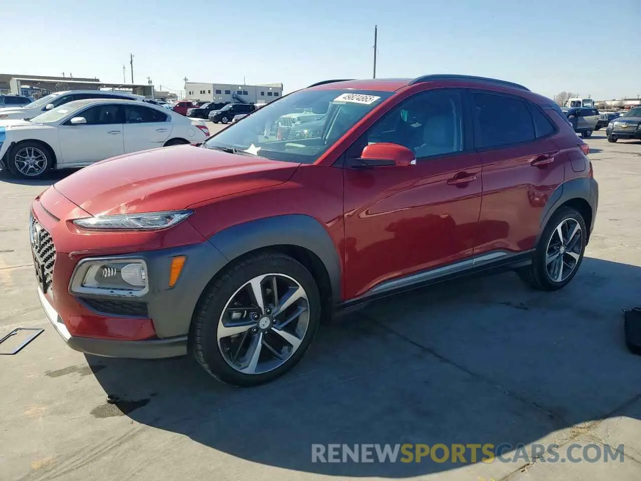 1 Photograph of a damaged car KM8K33A54LU487918 HYUNDAI KONA 2020