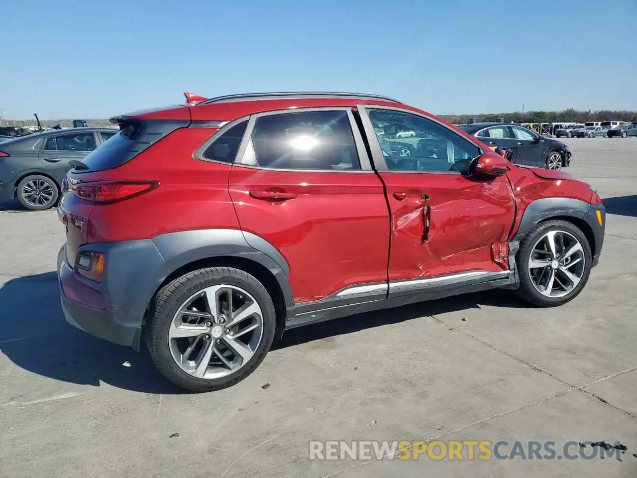 3 Photograph of a damaged car KM8K33A54LU487918 HYUNDAI KONA 2020