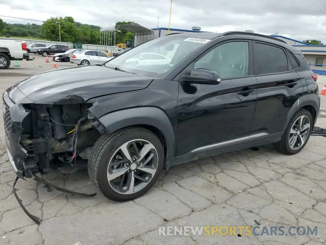 1 Photograph of a damaged car KM8K33A58LU447857 HYUNDAI KONA 2020