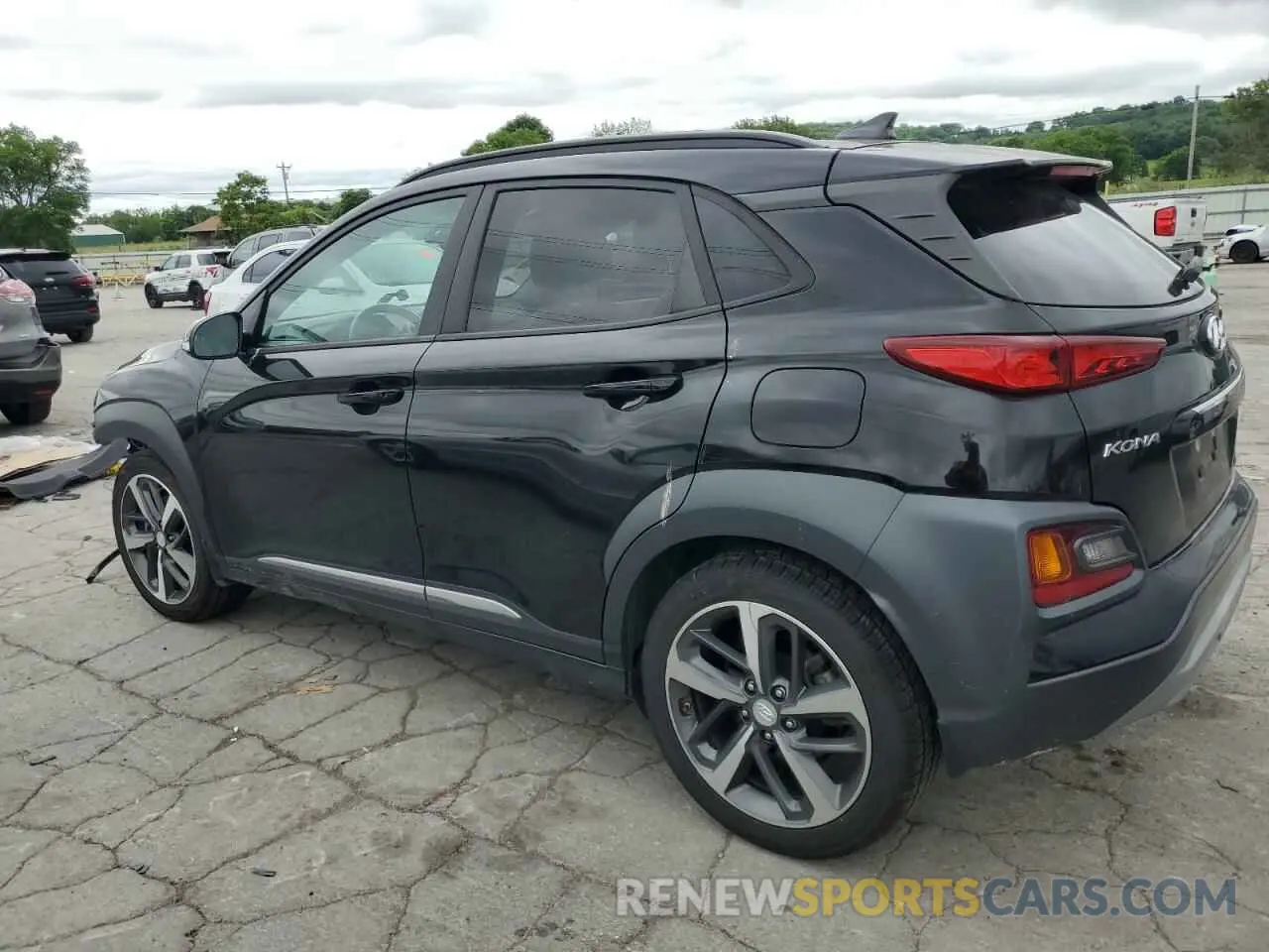 2 Photograph of a damaged car KM8K33A58LU447857 HYUNDAI KONA 2020