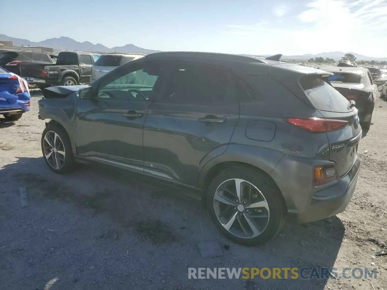 2 Photograph of a damaged car KM8K33A5XLU410891 HYUNDAI KONA 2020