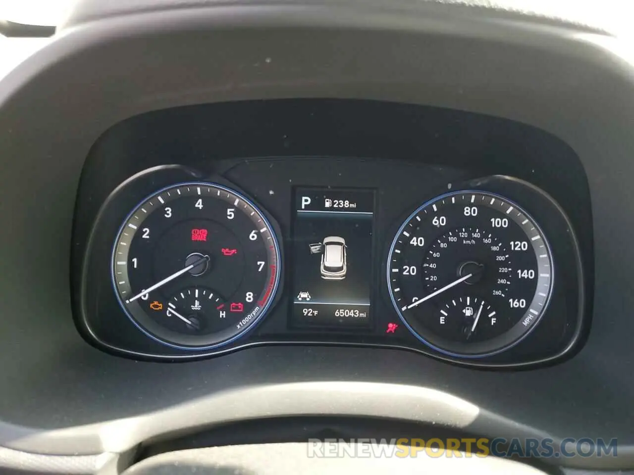 9 Photograph of a damaged car KM8K33A5XLU410891 HYUNDAI KONA 2020