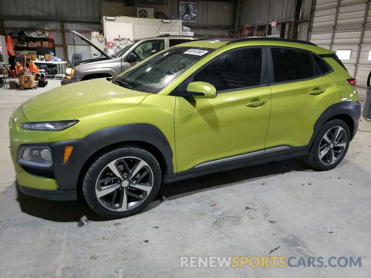 1 Photograph of a damaged car KM8K33A5XLU443910 HYUNDAI KONA 2020
