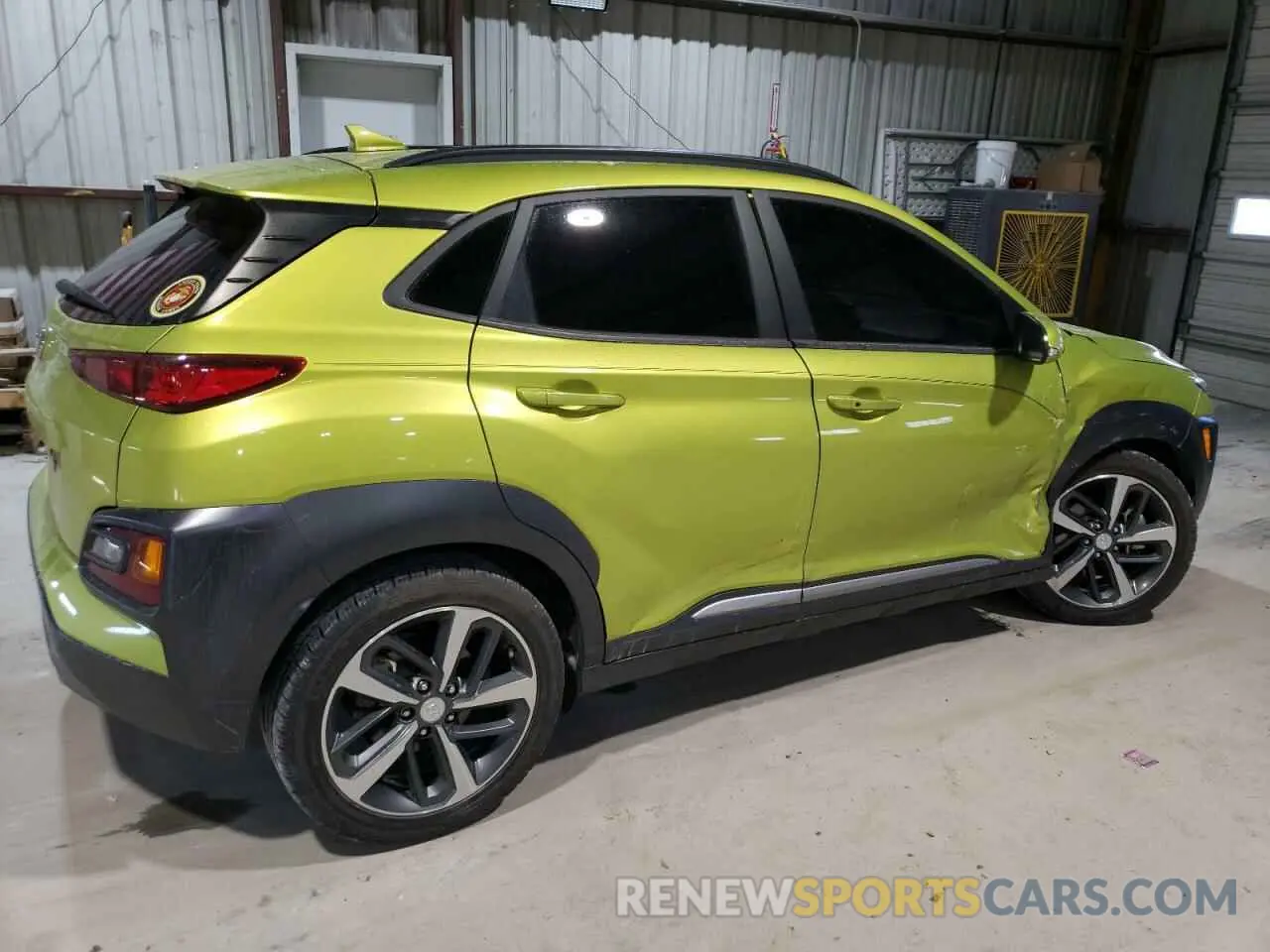 3 Photograph of a damaged car KM8K33A5XLU443910 HYUNDAI KONA 2020