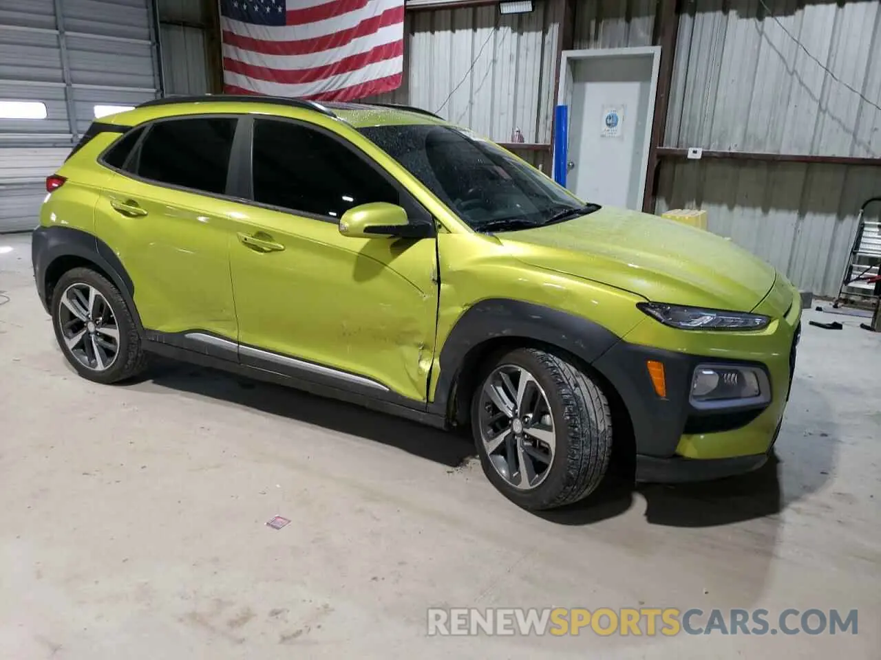 4 Photograph of a damaged car KM8K33A5XLU443910 HYUNDAI KONA 2020