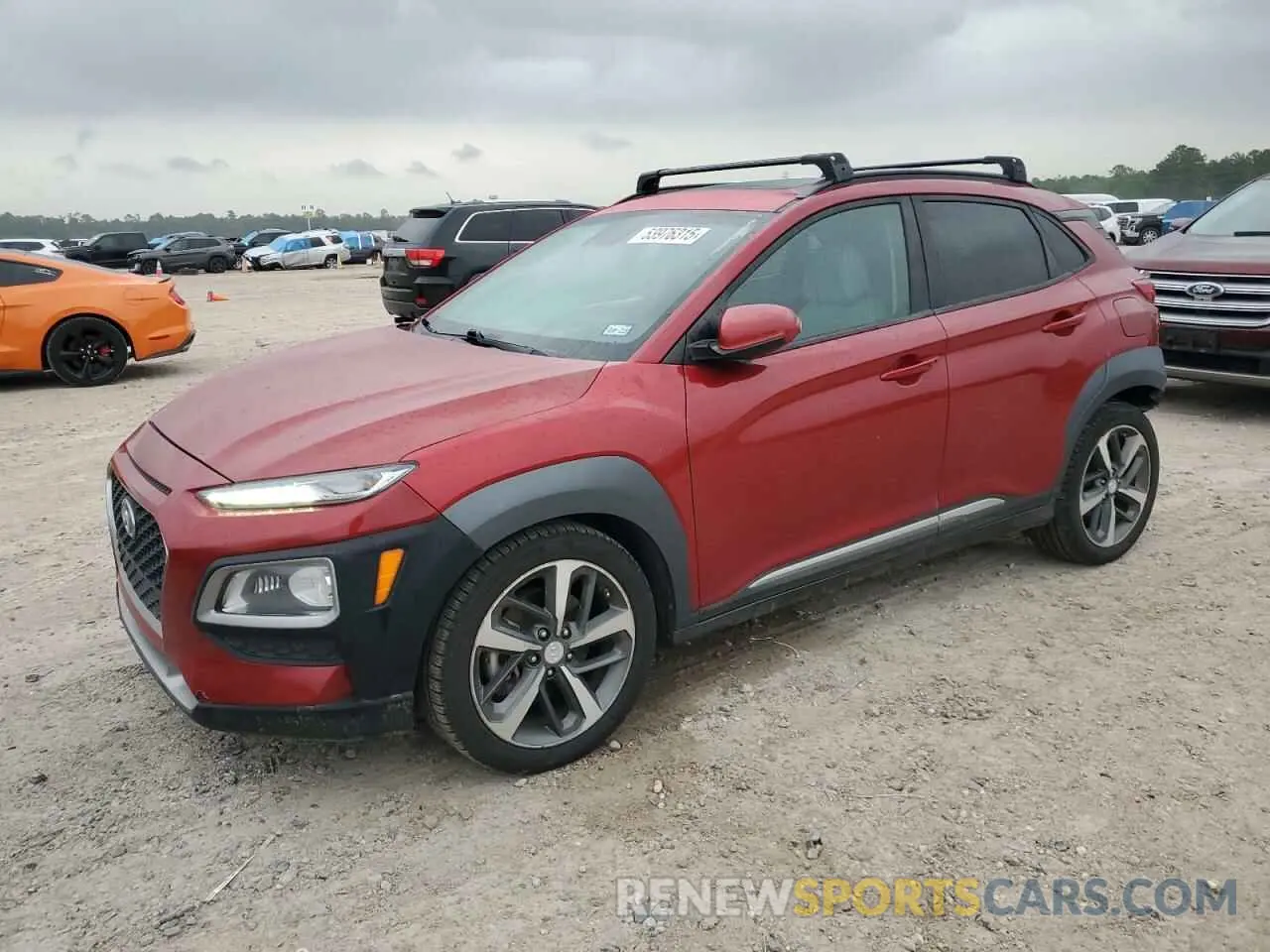 1 Photograph of a damaged car KM8K3CA50LU407160 HYUNDAI KONA 2020