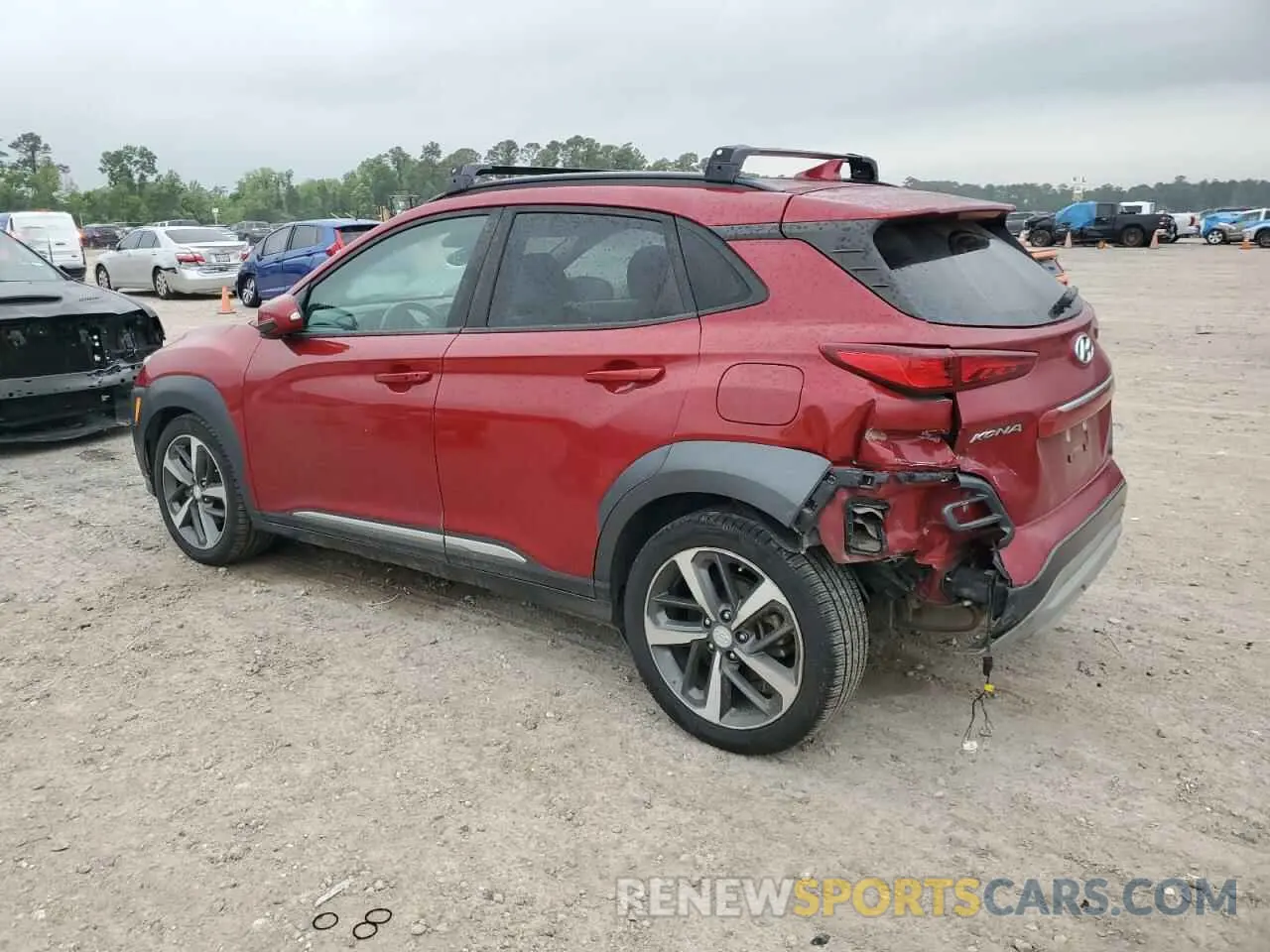 2 Photograph of a damaged car KM8K3CA50LU407160 HYUNDAI KONA 2020