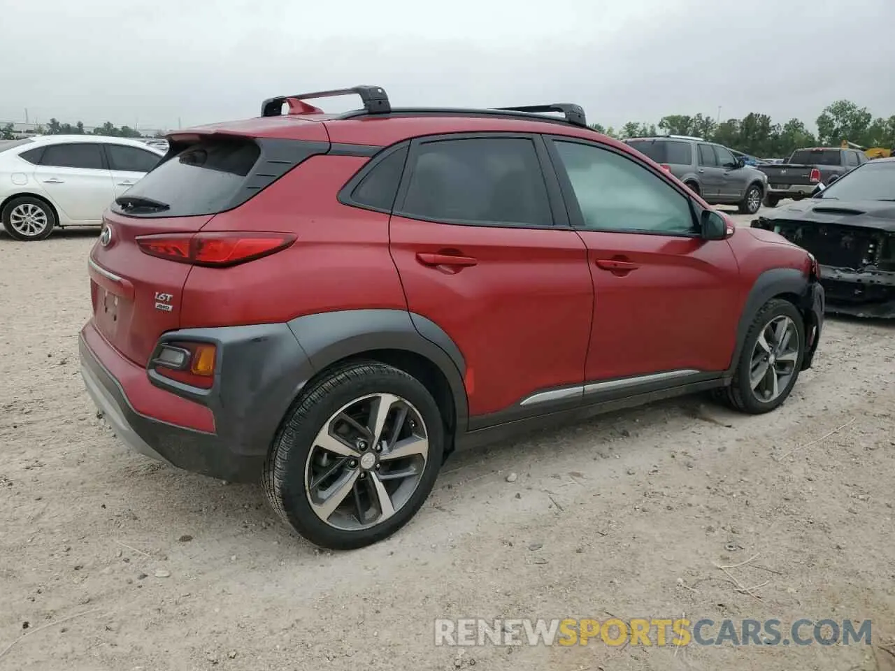 3 Photograph of a damaged car KM8K3CA50LU407160 HYUNDAI KONA 2020