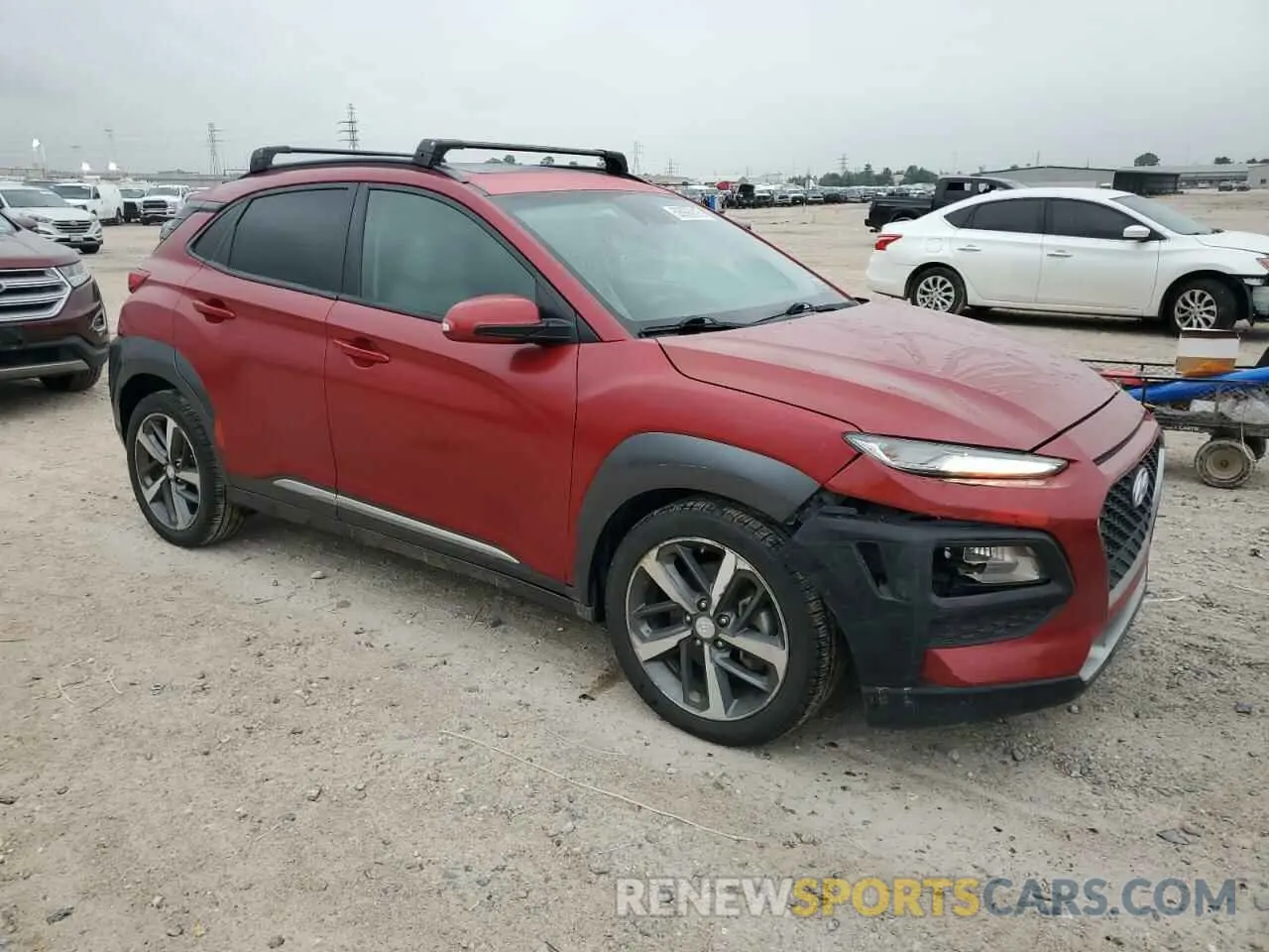 4 Photograph of a damaged car KM8K3CA50LU407160 HYUNDAI KONA 2020