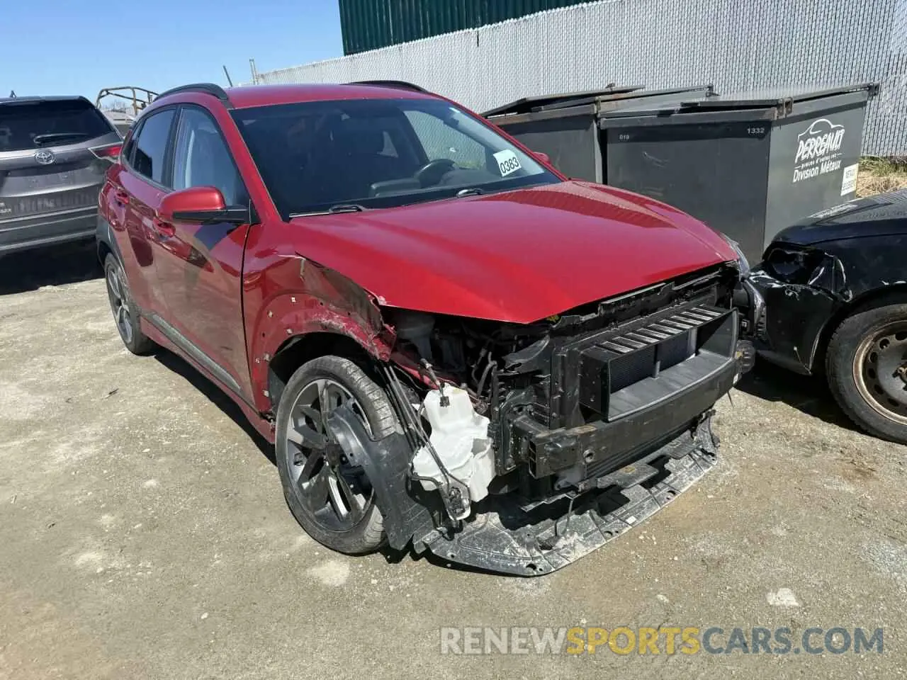 4 Photograph of a damaged car KM8K3CA52LU428169 HYUNDAI KONA 2020