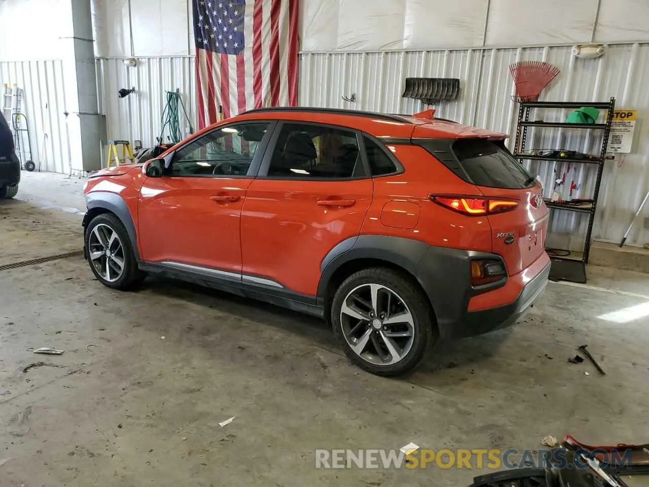 2 Photograph of a damaged car KM8K3CA53LU536834 HYUNDAI KONA 2020