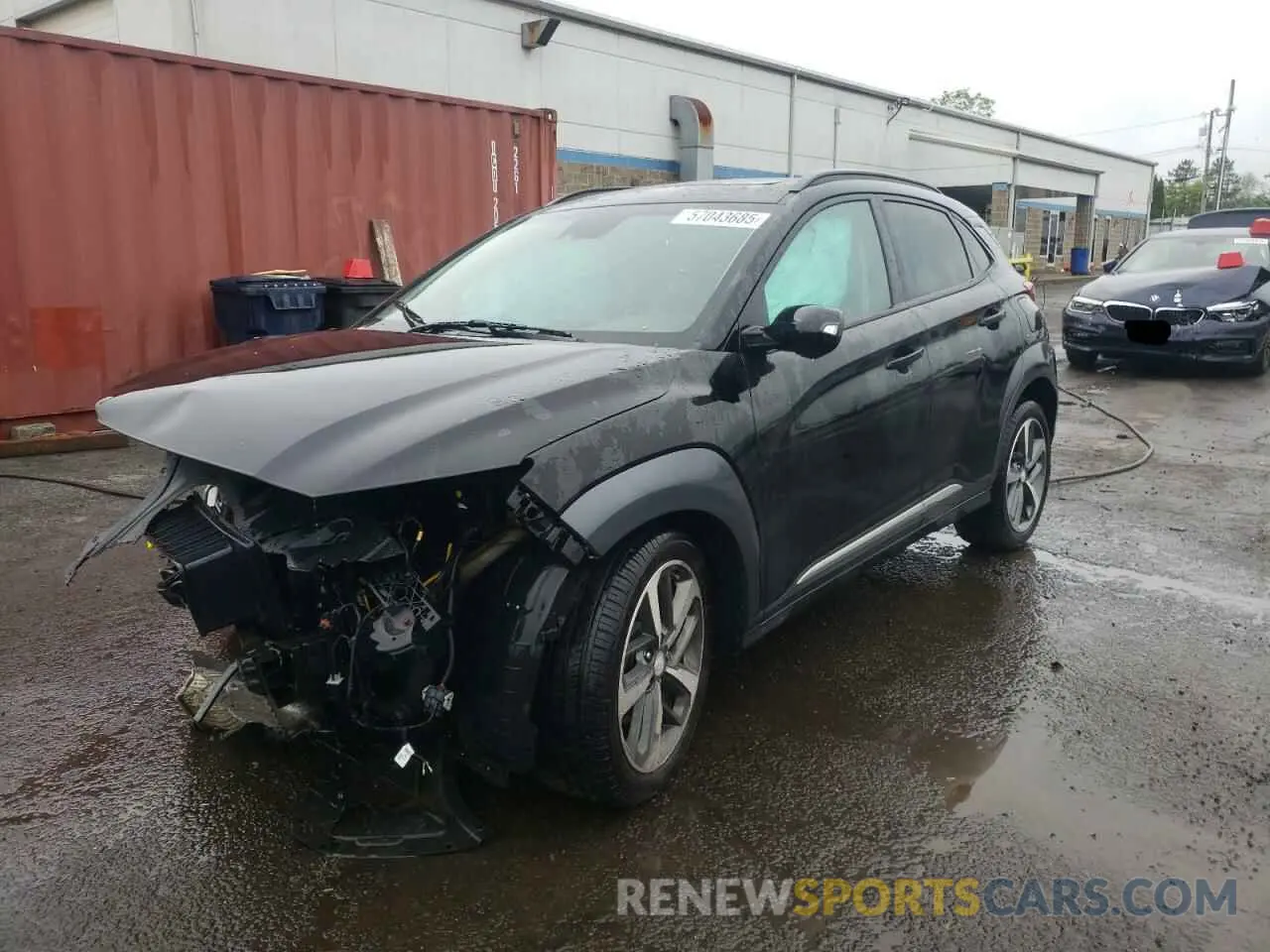 1 Photograph of a damaged car KM8K3CA56LU404666 HYUNDAI KONA 2020